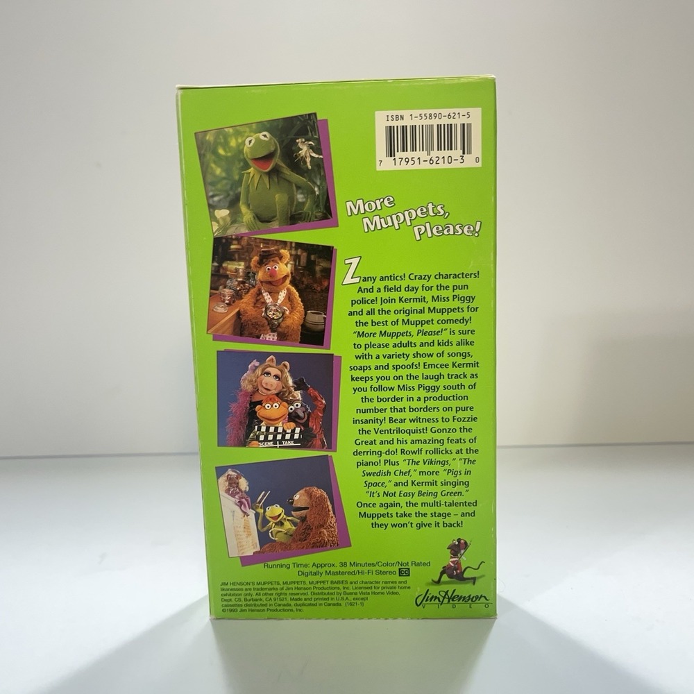 Vintage 1993 Jim Henson VHS It's The Muppets Meet, More Muppets Please Tested - Picture 6 of 8
